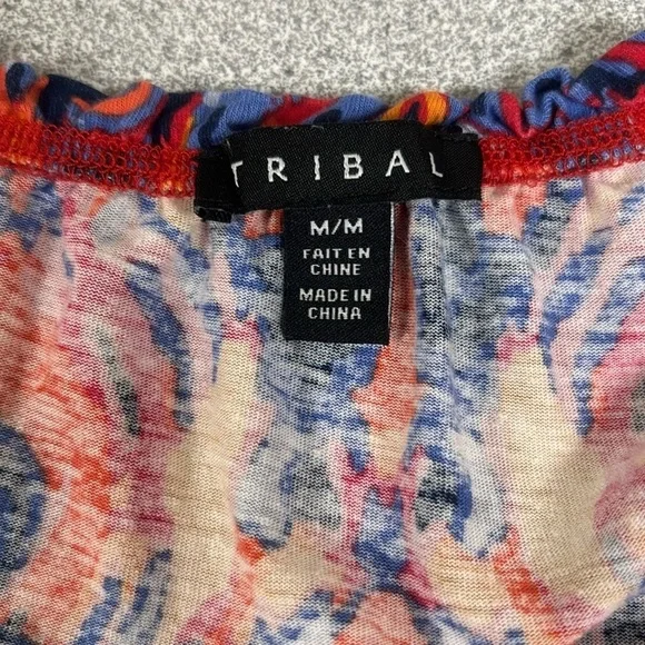 Tribal Vibrant Multicolor Women's Top - Picture 7 of 10